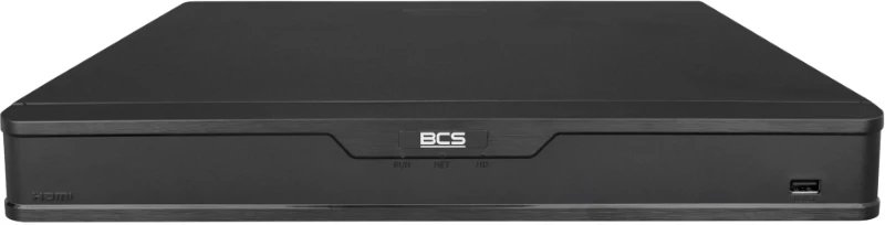 Мрежен IP регистратор BCS Point BCS-P-NVR1602-A-4KE-16P, 16 PoE канали, до 12Mpx, црн