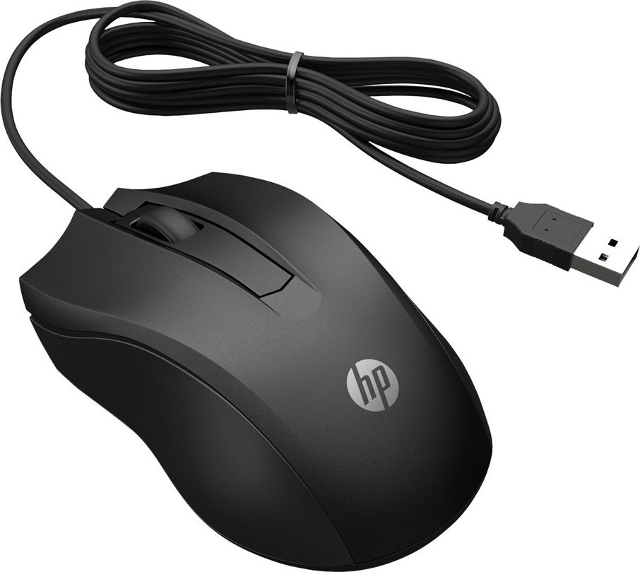 Maus HP 100 6VY96AA, me kabllo, optik, i zi