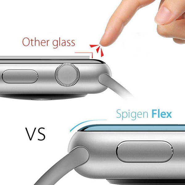 Folie mbrojtëse Spigen Neo Flex për Apple Watch 7 45mm, hydrogel, set 3 copë, transparente