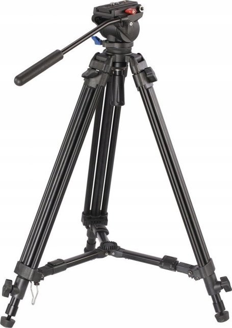 Tripod video Leofoto VT-10 me kokë fluide LF-60, kapacitet 4 kg, me çantë transporti, i zi