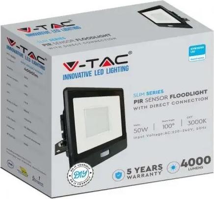 Reflektor V-TAC, LED, 50W, 4000K, 4000lm, i zi