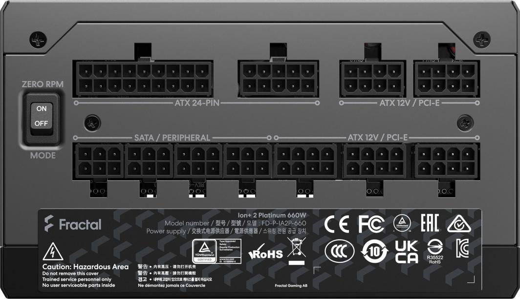 Burim energjie Fractal Design Ion+ 2 Platinum FD-P-IA2P-660-EU ATX, 660W