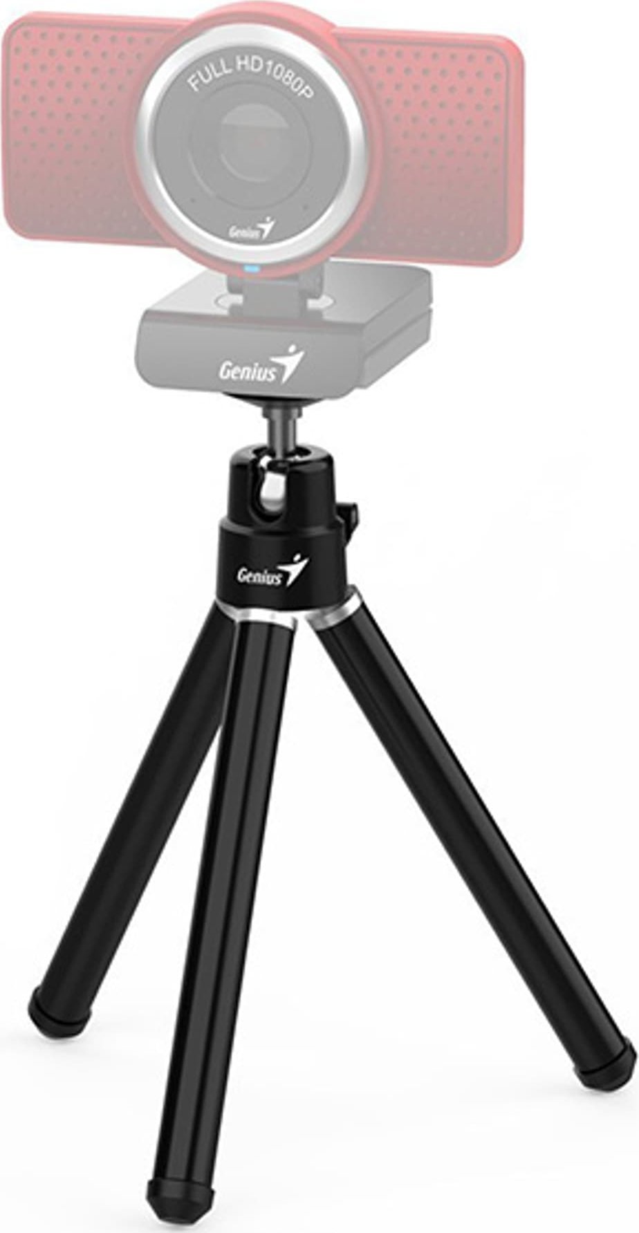 Tripod tavoline Genius Tripod 1, kokë 360°, metal plastike, i zi