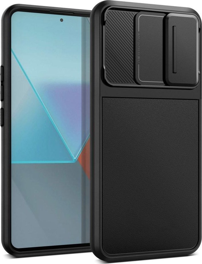 Kllëf telefoni Tech-Protect Velar Cam+ për Redmi Note 13 Pro 5G Poco X6 5G, mat, i zi