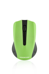 Maus Modecom WM9, wireless, 1200 DPI, jeshil