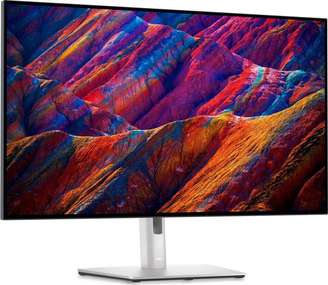 Monitor Dell UltraSharp U3223QE, 31.5", 4K UHD, i zi argjendtë