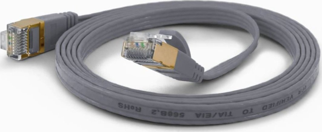 Kabllo rrjeti Wantec 7072, Cat6a F UTP, 0.2m, gri