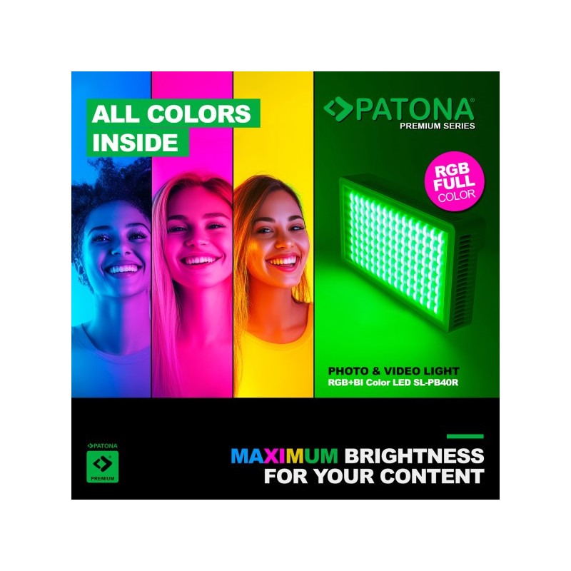 PATONA Premium RGB Photo & Video Light