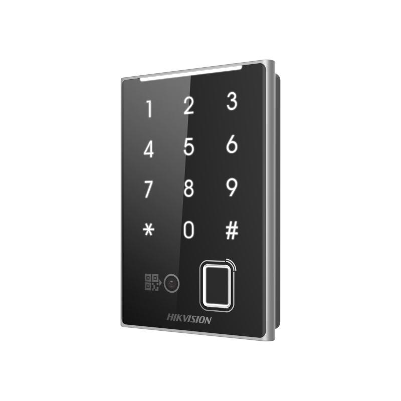 Lexues kartele Hikvision DS-K1109DKFB-QR Pro, RS-485, 5000 shenja gishtash, i zi