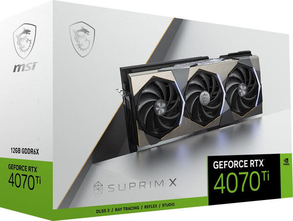 Kartë grafike MSI NVIDIA GeForce RTX 4070 Ti, 12 GB GDDR6X
