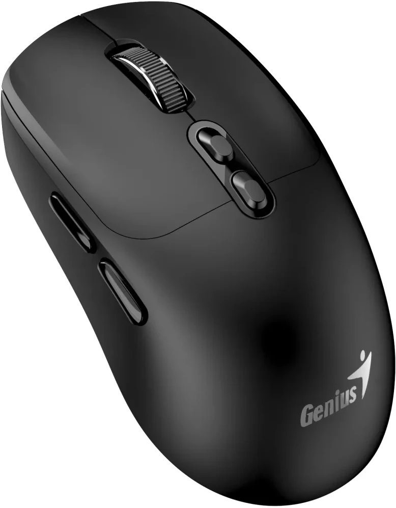 Maus wireless Genius AI Copilot, Bluetooth dhe 2.4 GHz, DPI deri 16000, i zi