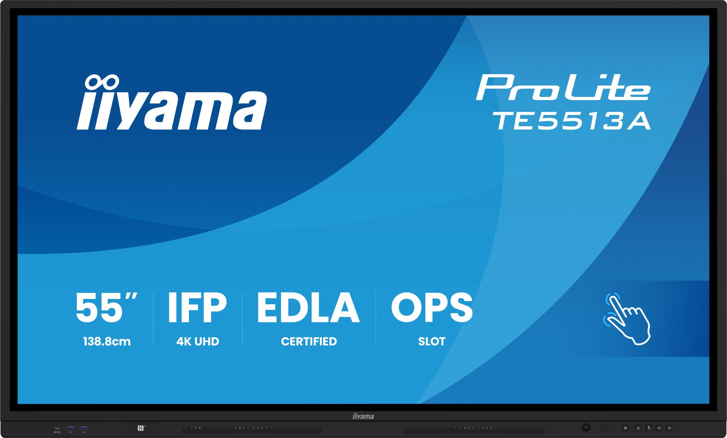 Ekran interaktiv Iiyama TE9813A-B1AG, 98", 4K Ultra HD, Wi-Fi, i zi