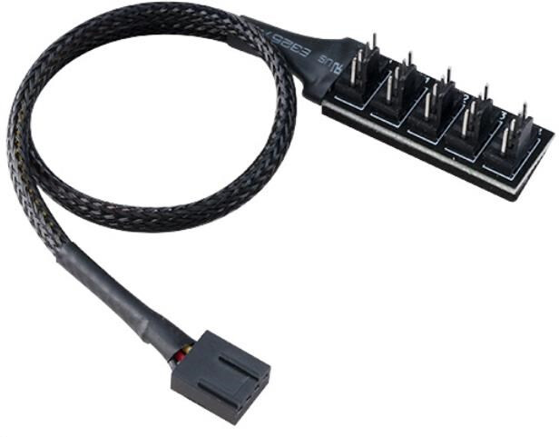 Kabllo Akasa FLEXA FP5H, 1x 4pin PWM - 5x 4pin PWM, 30cm, 2 copa