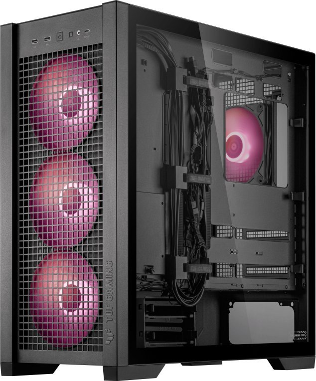 Kutia për PC ASUS TUF Gaming GT302, MIDI Tower, ARGB, e zezë