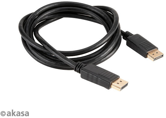 Kabllo Akasa DisplayPort - DisplayPort, M / M, 8K @ 60Hz, 2m, e zezë