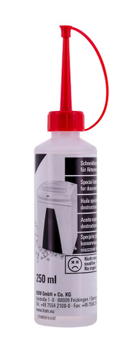 Vaj lubrifikues HSM, 250 ml, për makina shkatërruese dokumentesh
