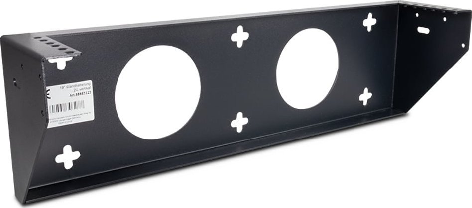 Kllapë montimi rack Inter-Tech 88887323, 19", metalike, e zezë