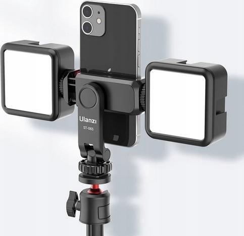 Mbajtëse telefoni Ulanzi ST-06S, 1/4", rotullim 360°, e zezë