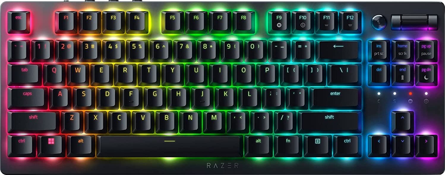 Tastierë lojërash Razer DeathStalker V2 Pro Tenkeyless, wireless, low profile, e zezë