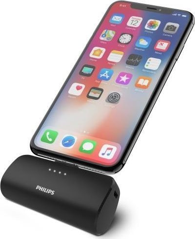 Powerbank Philips, 2500mAh, 1x USB-C, 5V, 1A, e zezë