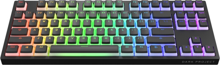 Tastierë Dark Project KD87A Pudding, Gateron Optical Red, US
