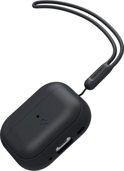 Mbulesë mbrojtëse Spigen Protective Case për AirPods Pro 2, silikon, me rrip, e zezë