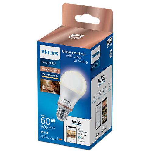 Llambë e mençur Philips Wiz A60, LED E27, dritë e bardhë e ftohtë
