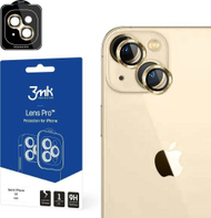 Mbrojtës xhami për kamera 3MK Lens Protection Pro Apple iPhone 14, 9H, i artë