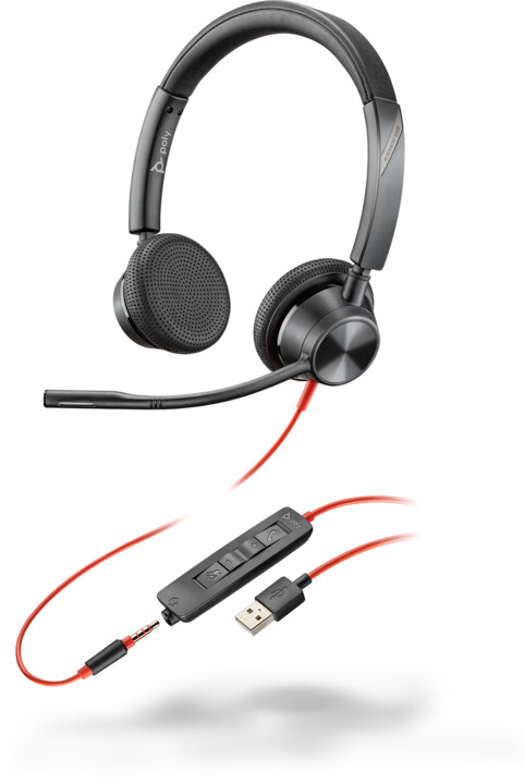 Слушалки Poly BLACKWIRE 3325