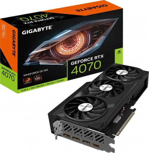 Kartelë grafike Gigabyte GeForce RTX 4070 WindForce OC, 12GB GDDR6X