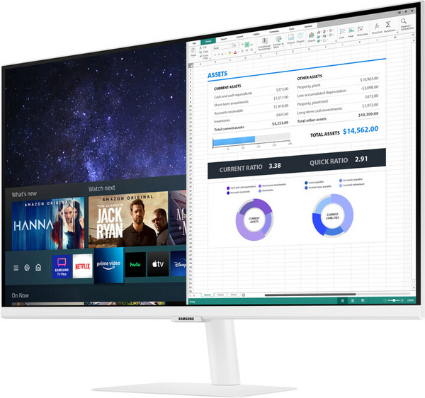Monitor Samsung LS27AM501NUXEN, 27", LED, i bardhë