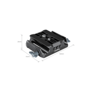 SmallRig Universal LWS Baseplate with Dual 15mm Rod Clamp