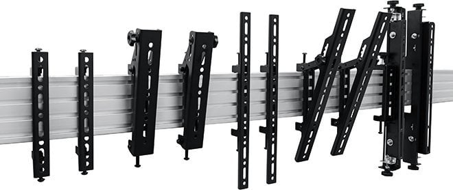 Shinë montimi monitori B-Tech BT8390-150/B, 1500mm, alumin, e zezë