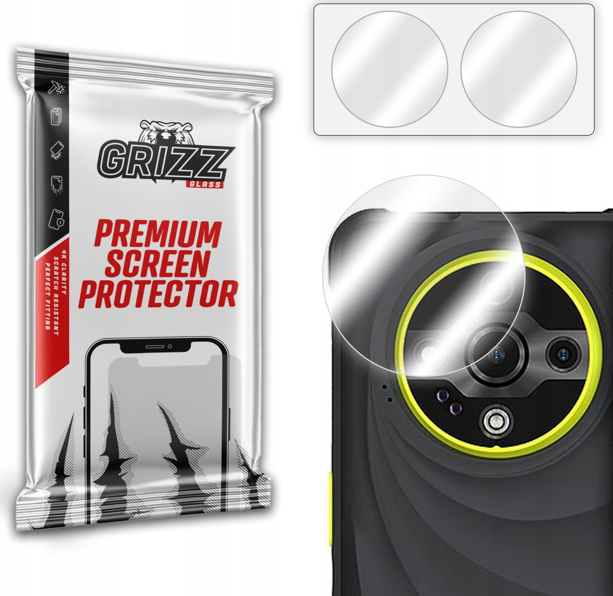 Xham mbrojtës kamerë 2 copë Ulefone Armor X31 Pro, hibrid, transparencë e lartë