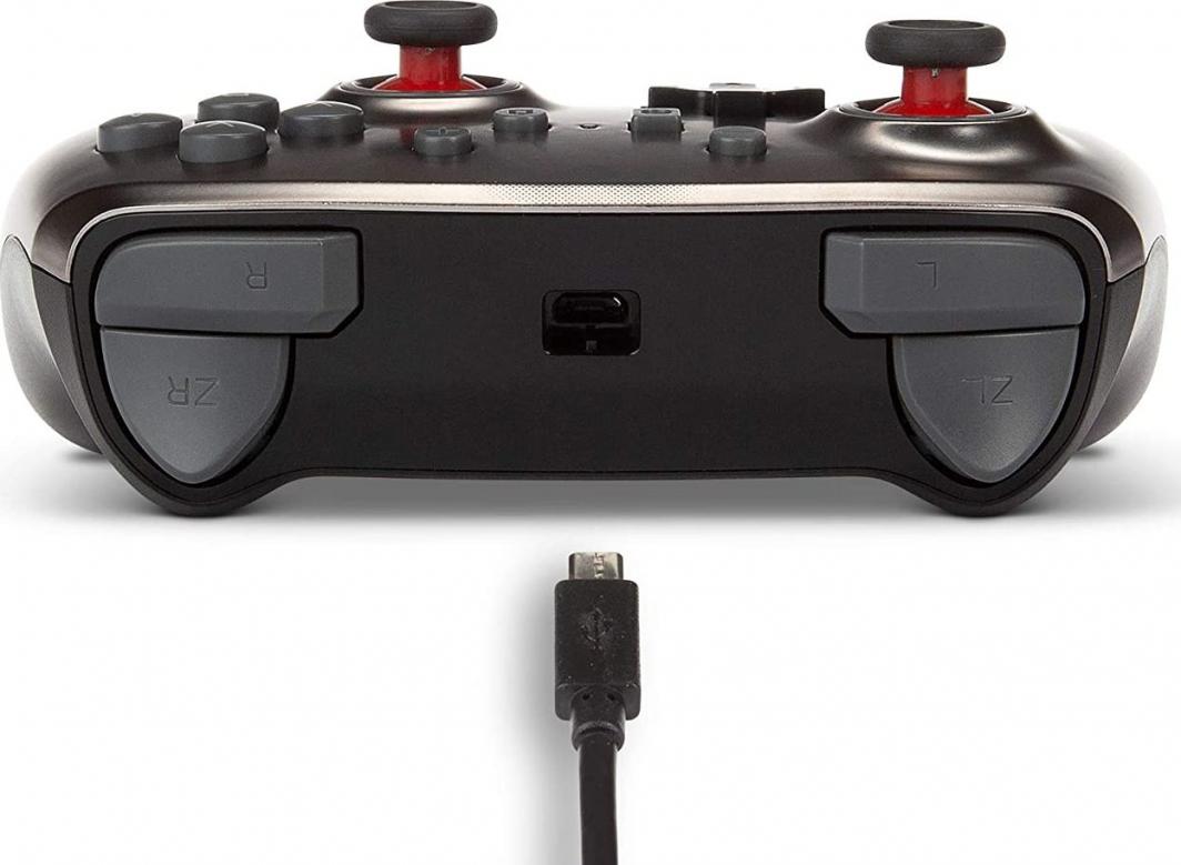 Kontroller PowerA Super Mario, me kabllo, i argjendtë