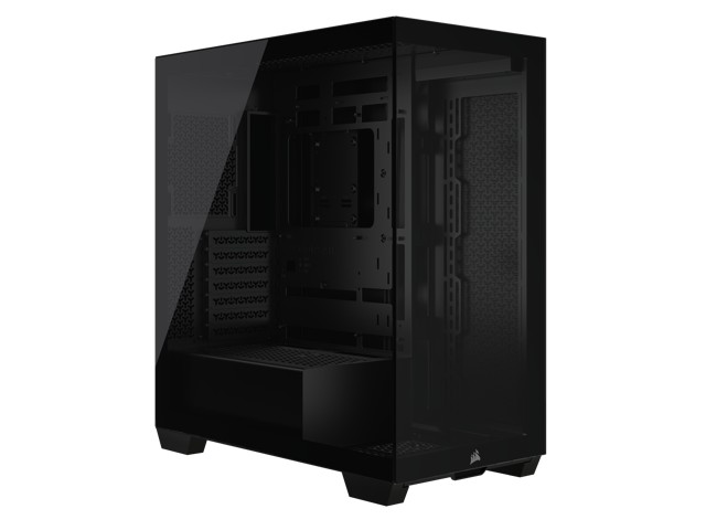 Këllëf PC Corsair 3500X, mid tower, xham i temperuar, i zi