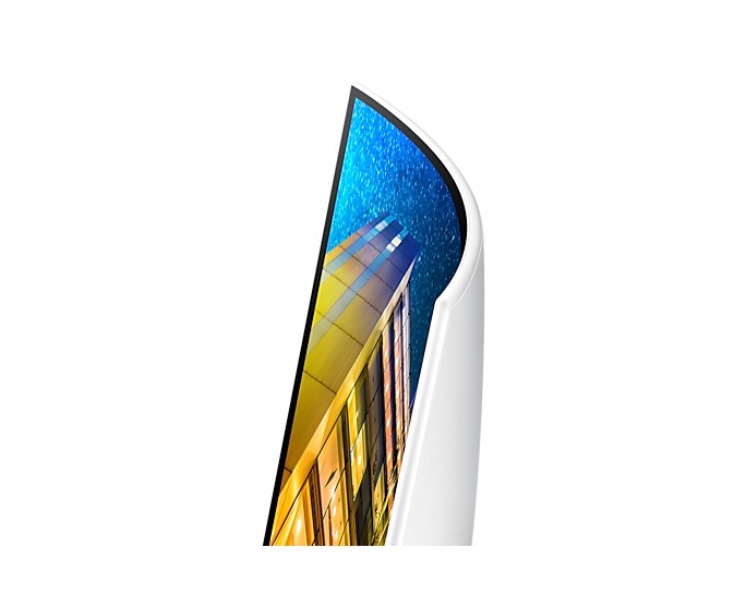 Monitor Samsung 590 UR591C, 31.5", 3840 x 2160, 4K Ultra HD, 60 Hz, i bardhë