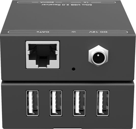 Zgjatues USB Vivolink VLUSBEXT50, 4x USB 2.0, deri 50m, i zi