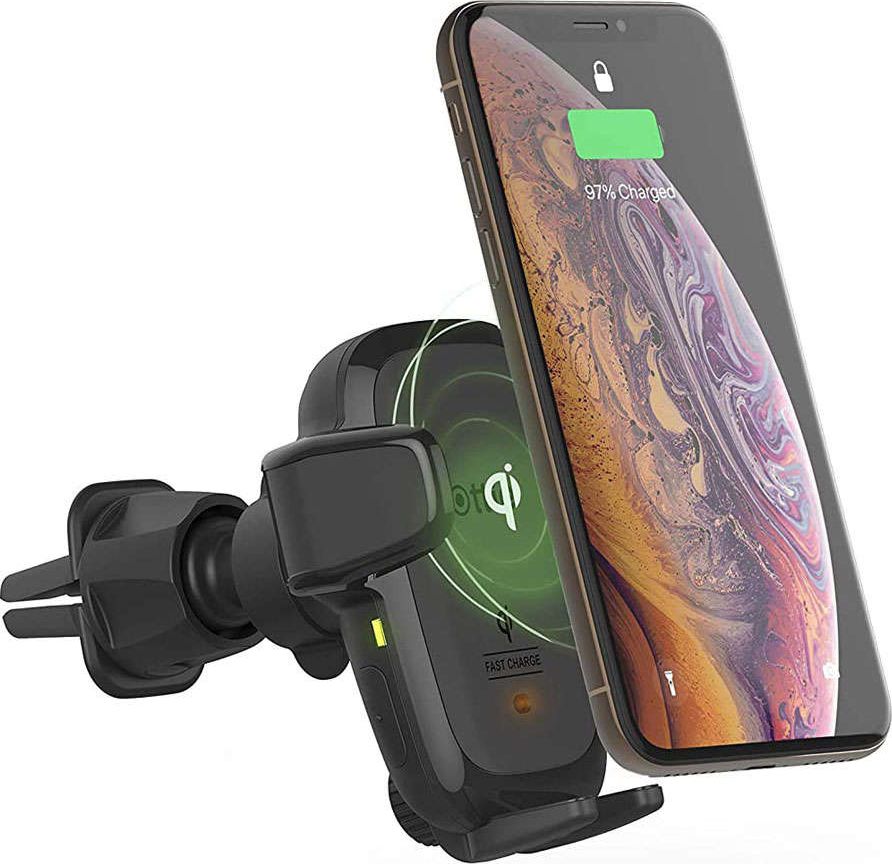 Mbajtës telefoni për veturë iOttie AutoSense, karikues wireless QI, montim në grilë ajri dhe CD