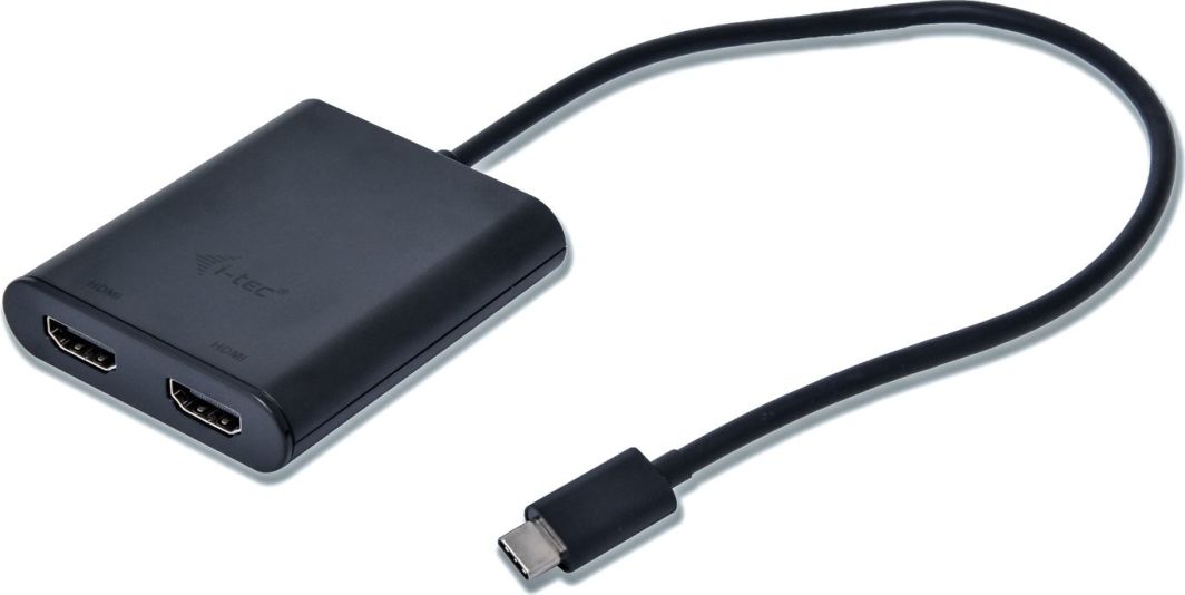 Përshtatës I-TEC, USB-C - 2x HDMI, i zi