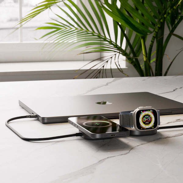 Kabllo karikimi ZENS USB C në USB C Pro 3, 3 në 1, karikim wireless MagSafe, e zezë
