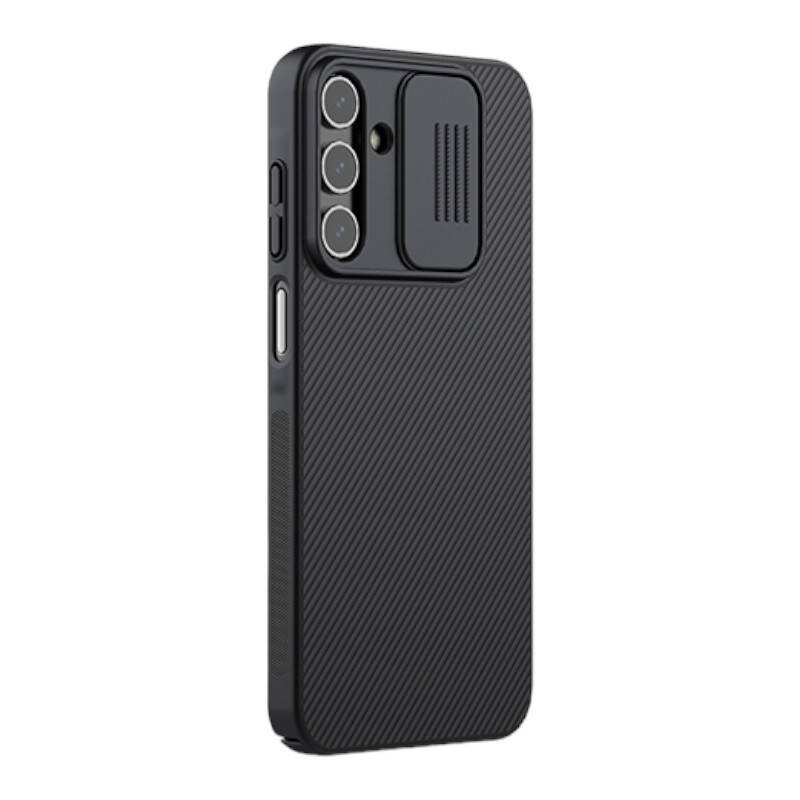 Mbështjellës telefoni Nillkin CamShield për Samsung Galaxy A15 5G, mbrojtje kamere, antirrëshqitës, i zi
