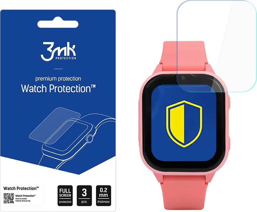Folie mbrojtëse ekrani 3MK Watch Protection ARC për Garett Kids Sun Ultra 4G, set 3 copë, transparente