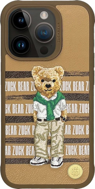 Mbulesë telefoni Artgeist Zuck Bear SAN FRANCISCO FORTUNE, për iPhone 16, plastikë mbrojtëse, ngjyrë ari
