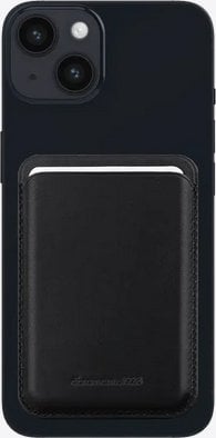 Mbajtëse magnetike kartelash DBRAMANTE1928 Roskilde MagSafe, për iPhone, e zezë gri