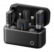 Set mikrofonësh pa tela Saramonic Mix, 2.4 GHz, për vlogging dhe streaming, i zi