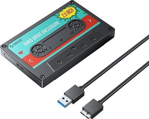 Kuti e jashtme ORICO, 2.5", SATA në USB 3.0, UASP, deri 6TB, e zezë