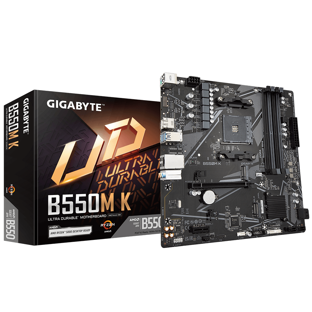 Pllakë amë GigaByte AMD B550 (Ryzen AM4), micro ATX, PCIe 4.0