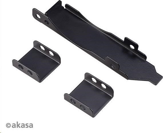 Braketë PCI për ventilator Akasa AK-MX304-08BK, për 2 ventilatorë 80/92mm, e zezë