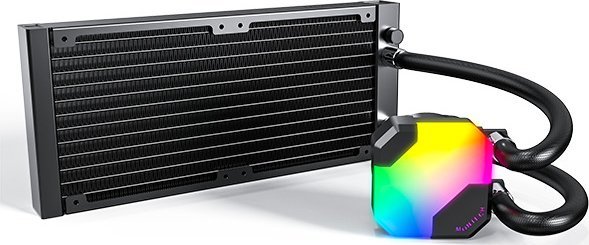 Ftohës AIO për CPU Montech HyperFlow ARGB 240, radiator 240mm, ARGB, i zi